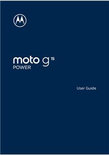 Motorola Moto G15 Power manual. Smartphone Instructions.
